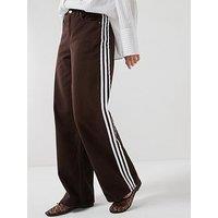 Adidas Originals Women'S Firebird Track Pant Denim - Brown