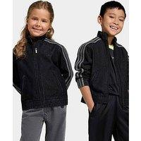 Adidas Originals Younger Kids Unisex Firebird Denim Track Top - Black