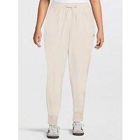 Adidas Sportswear Women'S Plus Size Essentials 3-Stripes Jogger Pants (Plus Size) - Beige