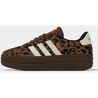 Adidas Sportswear Womens Vl Court Bold Leopard Trainers - Brown
