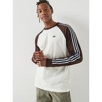 Adidas Originals Britcore Ringer T-Shirt - Brown/White