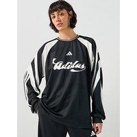 Adidas Sportswear Women'S House Of Tiro Long Sleeve Jersey - Black