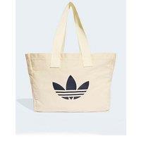 Adidas Originals Unisex Canvas Shopper Bag - Off White