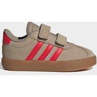 Adidas Sportswear Infant Unisex Vl Court 3.0 Trainers - Khaki/Red