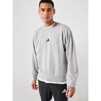Adidas Sportswear Men'S Essentials Feelcozy French Terry Sweatshirt - Grey