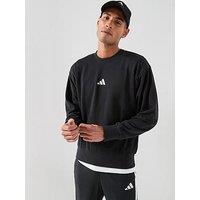 Adidas Sportswear Men'S Essentials Feelcozy French Terry Sweatshirt - Black