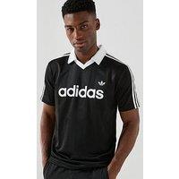 Adidas Originals Men'S Archive Collar Engineered Jersey - Black