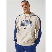 Adidas Sportswear Men'S Collegiate Fleece Hoodie - Beige