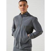 Adidas Sportswear Men'S House Of Tiro Hooded Tracksuit Top - Grey