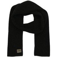 Allsaints Traveling Rib Knit Scarf - Black