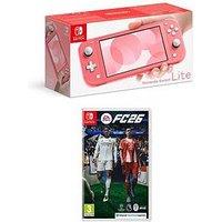 Nintendo Switch Lite Nintendo Switch Lite Console (Coral) With Ea Sports Fc 26