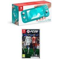 Nintendo Switch Lite Console (Turquoise) With Ea Sports Fc 26
