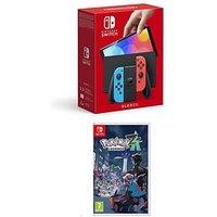 Nintendo Switch Oled Neon Blue/Neon Red Console & Pokemon Legends Z-A