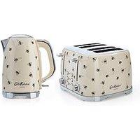 Laura Ashley Kath Kidston 4-Slice Toaster And Kettle Twin Pack - Cream With Bees