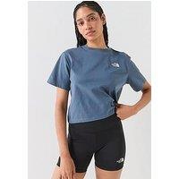 The North Face Womens Evolution Simple Dome Crop T-Shirt - Grey