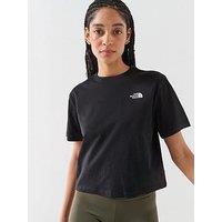 The North Face Womens Evolution Simple Dome Crop T-Shirt - Black