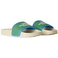The North Face Junior Boys Base Camp Iii Sliders - White/Green