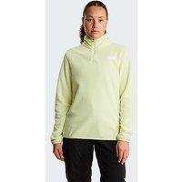 The North Face Womens Glacier 1/4 Zip Fleece - Yellow