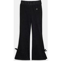 River Island Older Girls Cosy Bow Flared Trousers - Black