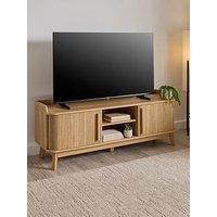 The Very Collection Louvre Tv Unit - Oak - Fits Up To 65 Inch Tv - Fsc Certified