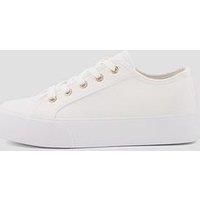 The Very Collection Canvas Trainers - White