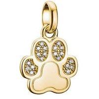 Thomas Sabo Charm Connect Paw Pendant With Stones