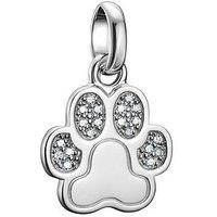 Thomas Sabo Charm Connect Paw Pendant With Stones
