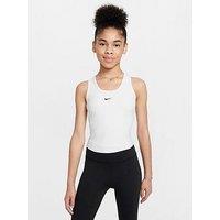 Nike Junior Girls Training Dri-Fit Tank - White