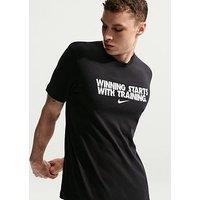 Nike Mens Training Dri-Fit Graphic T-Shirt - Black