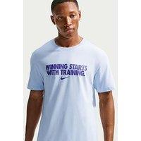 Nike Mens Training Dri-Fit Graphic T-Shirt - Blue