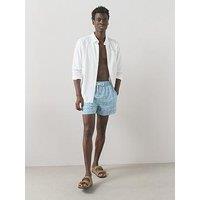 The Very Collection Quick Dry Printed Swim Shorts - Blue