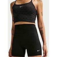 Nike Womens Training Dri-Fit One High Rise 5 Inch Bike Shorts - Black/White