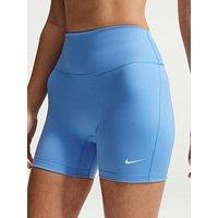 Nike Womens Training Dri-Fit One High Rise 5 Inch Bike Shorts - Blue