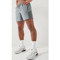 Nike Mens Running Dri-Fit 5 Inch Brief Lined Shorts - Grey