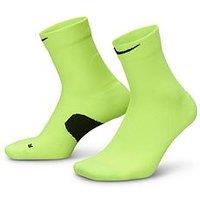 Nike Mens Running Micro Crew Socks (1 Pair) - Yellow