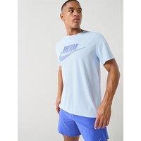 Nike Mens Running Dri-Fit Uv Miler T-Shirt - Blue