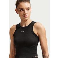 Nike Womens Training Dri-Fit Cropped Tank Top - Black