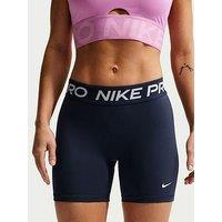 Nike Womens Training Pro 365 Dri-Fit Mid Rise 5 Inch Bike Shorts - Navy