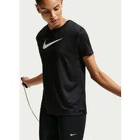 Nike Womens Training Dri-Fit Graphic T-Shirt - Black/White