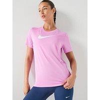 Nike Womens Training Dri-Fit Graphic T-Shirt - Pink