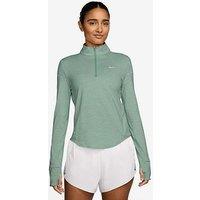 Nike Womens Running Dri-Fit Uv 1/4 Zip Top - Green