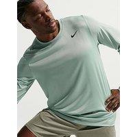 Nike Mens Training Dri-Fit Long Sleeve Fitness T-Shirt - Green