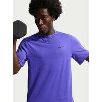 Nike Mens Training Dri-Fit Uv Short Sleeve Versatile Top - Blue