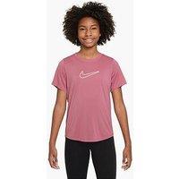 Nike Junior Girls Training Dri-Fit Short Sleeve Top - Pink