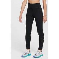 Nike Girls Dri-Fit Training High Waisted Leggings - Black