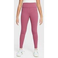 Nike Junior Girls Training Dri-Fit High Waisted Leggings - Pink