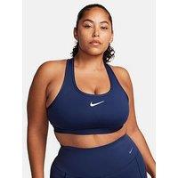 Nike Womens Training Swoosh Medium Support Sports Bra - Navy
