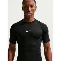 Nike Mens Training Dri-Fit Tight Short Sleeve Fitness Top - Black