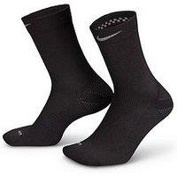Nike Unisex Running Lightweight Crew Socks (1 Pair) - Black