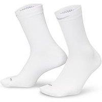 Nike Unisex Running Lightweight Crew Socks (1 Pair) - White
